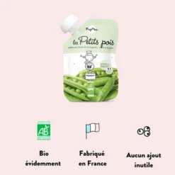 Popote Gourde Repas Bio Petits Pois - 120 g