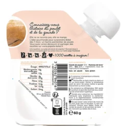 Popote Gourde Repas Bio Poulet - 60 g