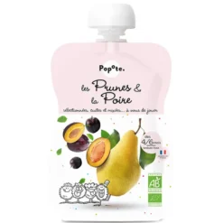 Popote Gourde Repas Bio Prunes et Poire - 120 g