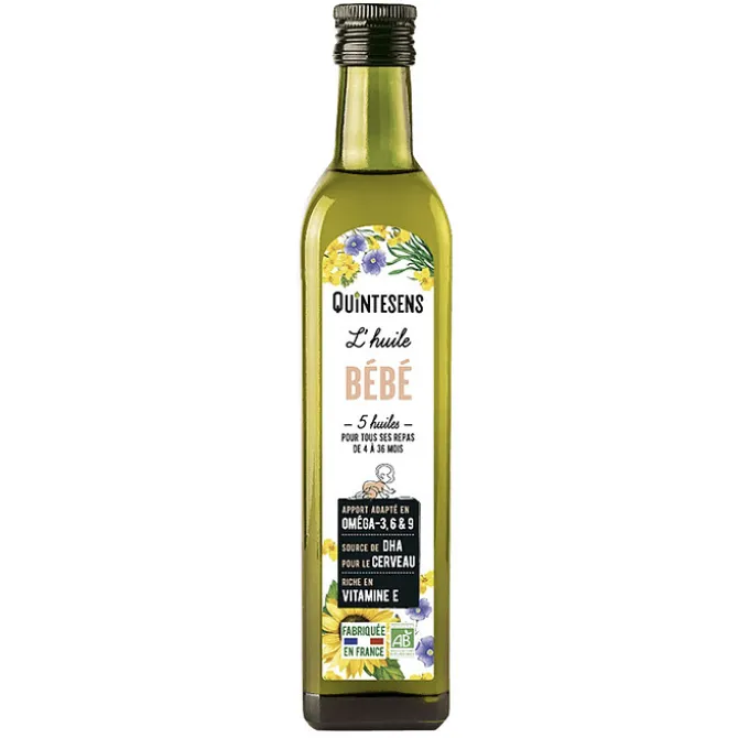 Popote Huile Bébé Bio Quintesens - 25 cl