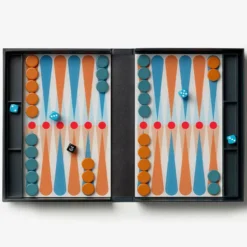 Printworks Jeu de Plateau Art of Backgammon Anthracite - Classic