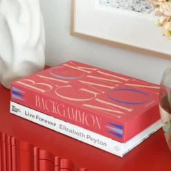 Printworks Jeu de Plateau Art of Backgammon Rouge - Classic