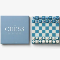 Printworks Jeu de Plateau Echecs - Classic Dusty Blue