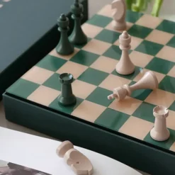 Printworks Jeu de Plateau Echecs - Classic Vert