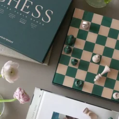 Printworks Jeu de Plateau Echecs - Classic Vert