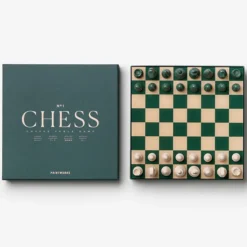 Printworks Jeu de Plateau Echecs - Classic Vert