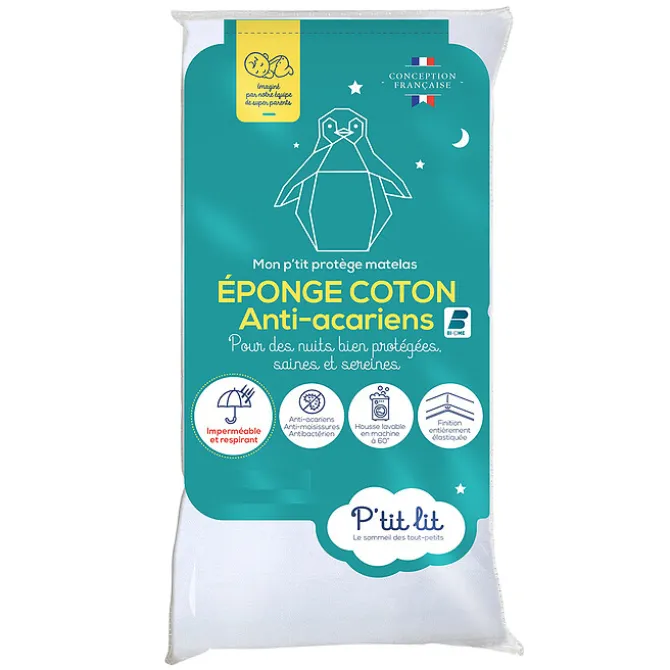 P'tit Lit Mon P'tit Protège Matelas imperméable Eponge - Cododo
