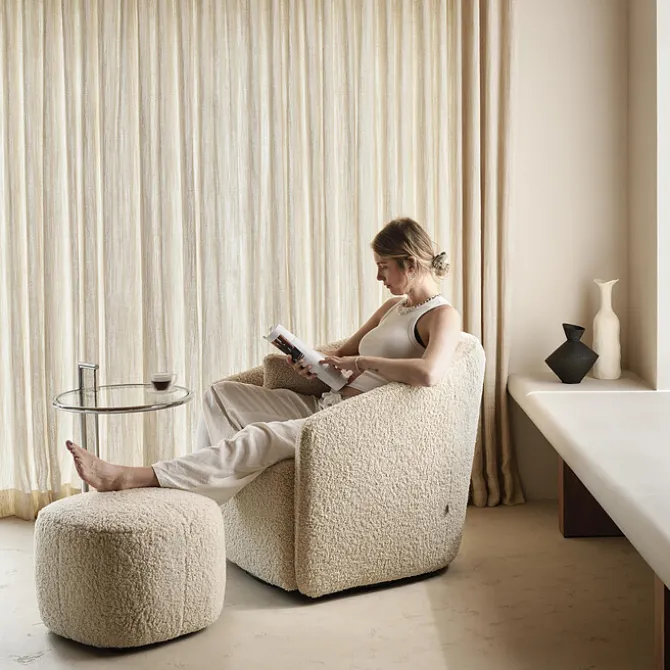 Quax Fauteuil Inclinable Swivel & Gliding Gomi - Sheep