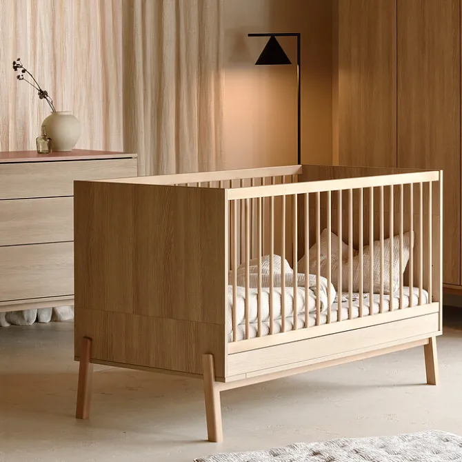 Quax Lit Bébé Evolutif Ashi Honey Ash - 140 x 70 cm