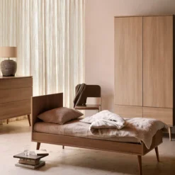 Quax Lit Bébé Evolutif Flow Honey Ash - 70 x 140 cm