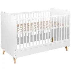 Quax Lit Bébé Evolutif Loft Blanc - 70 x 140 cm