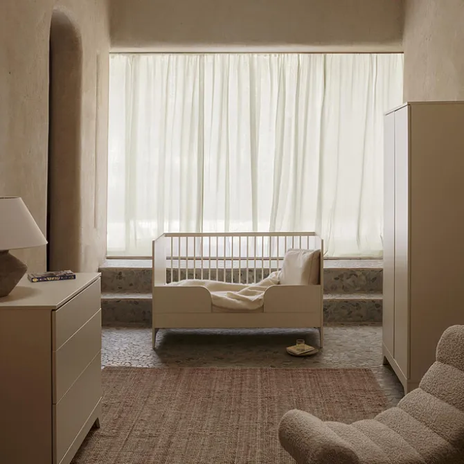 Quax Lit Bébé Evolutif Tsugi Butter - 70 x 140 cm
