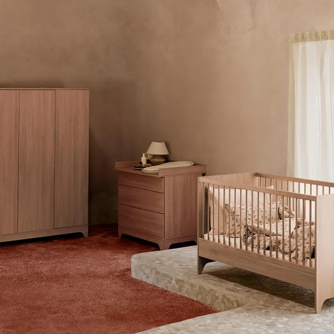 Quax Lit Bébé Evolutif Tsugi Honey Ash - 70 x 140 cm