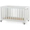 Quax Lit Bébé Pliable Blanc - 60 x 120 cm