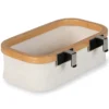 Quax Panier à Suspendre Plat - Beige Natural