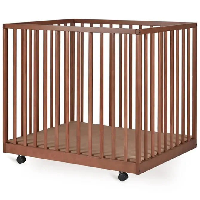 Quax Parc Bébé Mori Réglable - Chataignier