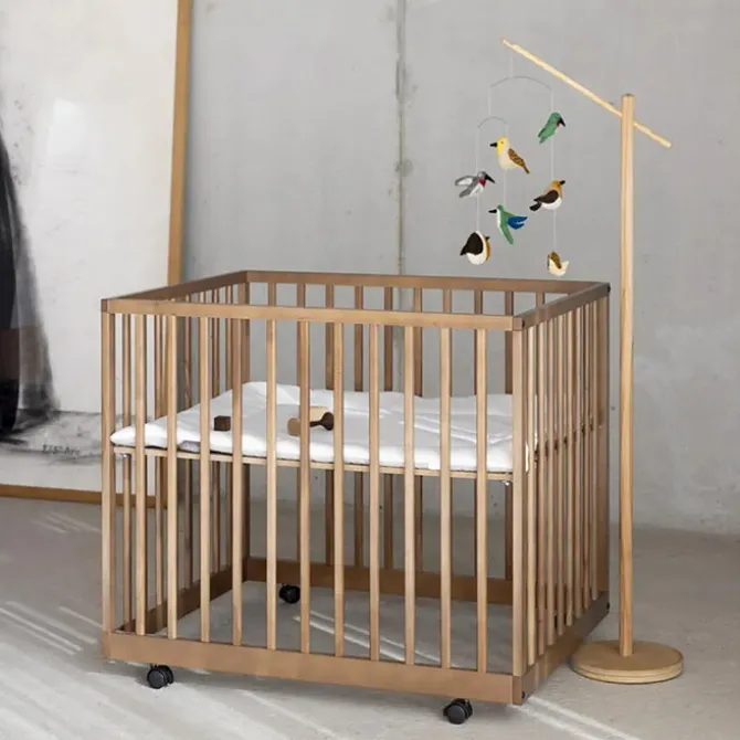 Quax Parc Bébé Mori Réglable - Naturel