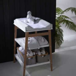 Quax Table à Langer Hip - Blanc et Naturel