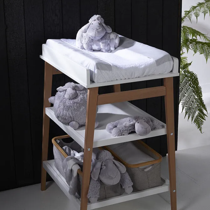 Quax Table à Langer Hip - Blanc et Naturel