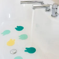 Quutopia Lot de 8 Méduses Antidérapantes Grippi - Jaune et Menthe