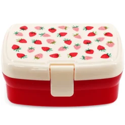 Rex London Boîte à Goûter avec Plateau Amovible - Little Strwaberry