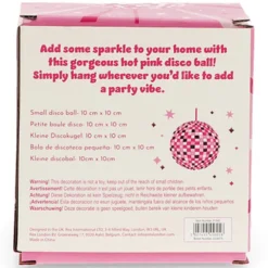 Rex London Boule à Facettes 10 cm - Rose