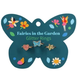 Rex London Lot de 3 Bagues Pailletées - Fairies In The Garden