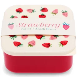 Rex London Lot de 3 Boîtes - Little Strawberry