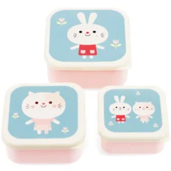 Rex London Lot de 3 Boîtes - Lottie and Friends