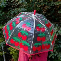 Rex London Parapluie Transparent - Cherry