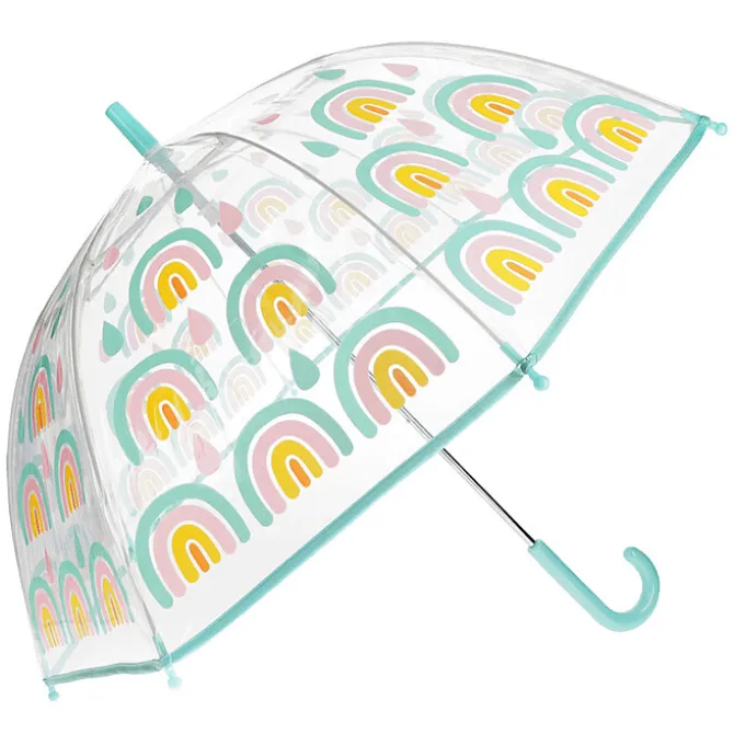 Rex London Parapluie Transparent - Rainbow