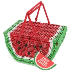 Rex London Petit Panier de Fruits pour Pique-nique - Pastèque