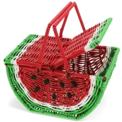 Rex London Petit Panier de Fruits pour Pique-nique - Pastèque