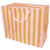 Rex London Sac de Rangement Jumbo - Rayures Roses et Oranges