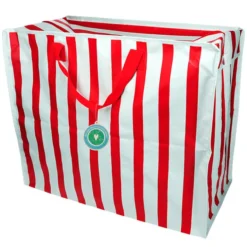 Rex London Sac de Rangement Jumbo - Rayures Bleues et Rouges