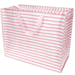 Rex London Sac de Rangement Jumbo - Rayures Roses