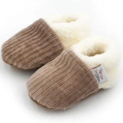 Rien que des bêtises Chaussons Velours Taupe - 22/23