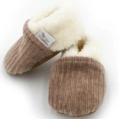 Rien que des bêtises Chaussons Velours Taupe - 19/21