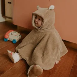 Rien que des bêtises Poncho Velours Taupe