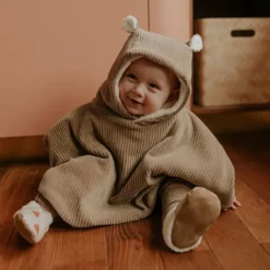 Rien que des bêtises Poncho Velours Taupe