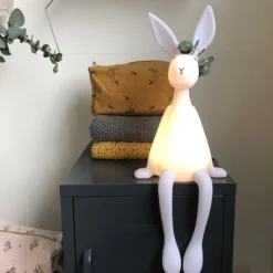 Rose in April Lampe Joseph le Lapin - Blanc