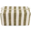 Rose in April Trousse de Toilette Vic - Rayures Olive et Greige