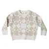 Rylee + Cru Pullover Jacquard Ivoire - 2/3 Ans