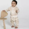 Rylee + Cru Pullover Jacquard Ivoire - 3/6 Mois