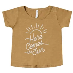 Rylee + Cru T-Shirt Here Come the Sun - Moutarde - 6/12 Mois
