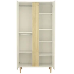 Sauthon Armoire 2 Portes Paloma - Blanc Neige