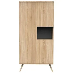 Sauthon Armoire 3 Portes Seventies - Chêne Doré