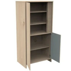 Sauthon Armoire 2 Portes Tokyo - Chêne Suave et Sauge