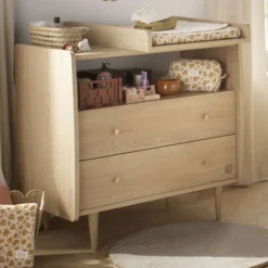 Sauthon Commode et Plan à Langer My Love - Chêne Vintage
