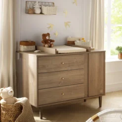 Sauthon Commode et Plan à Langer Mokka - Chêne Mokka